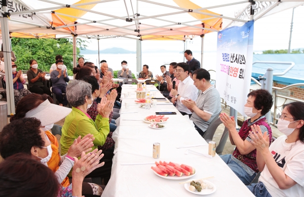 맹정호 시장 간담회 모습