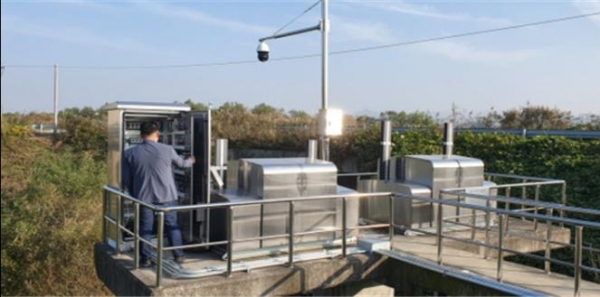 국가하천 수문 스마트인프라 점검현장