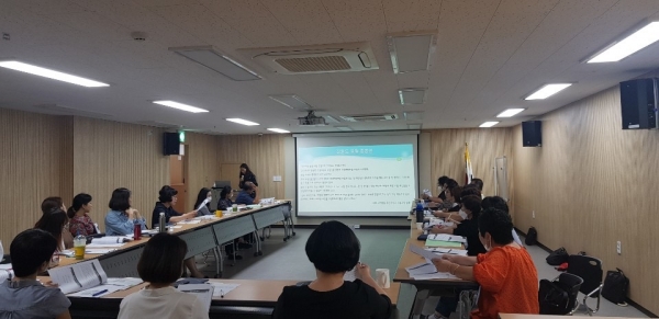 기존 코디네이터와 직원 활용해 자체 기본교육 실시 모습