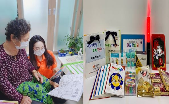 인지꾸러미 전달 및 인지향상 프로그램 장면