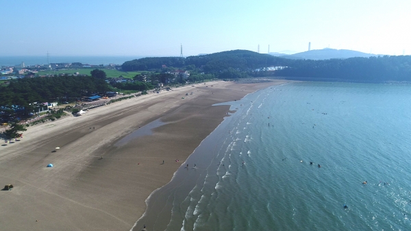 춘장대해수욕장 전경