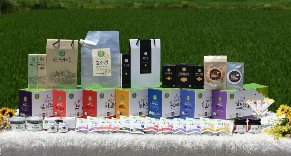 아산시농산물종합가공센터 생산제품 사진