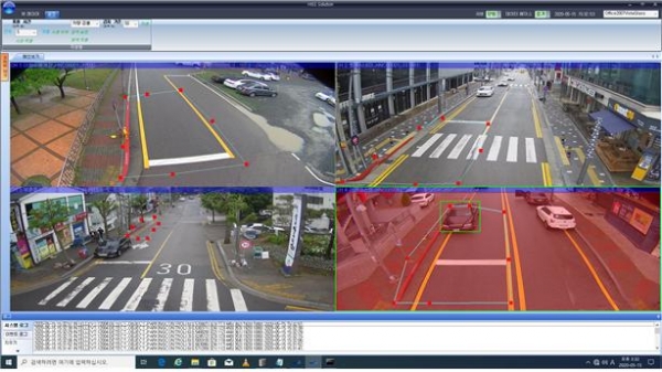 2019년도 주민생활 혁신사례 확산 지원 사업으로 시행한“혁신형 사물인터넷 융합 주차관제 시스템: 운영 프로그램 동작 사진