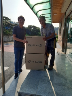 청양 비봉면 출신 고중만씨 고향에 마스크 기부