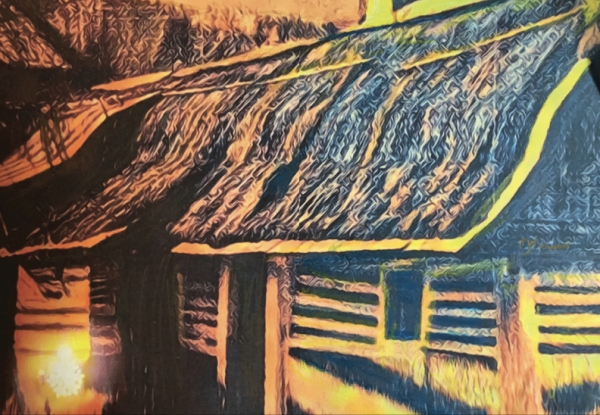 Hong-Ju Kim has painted for 'Dream of foresight', which is the 9th poem of 'Thought & Foresight'.