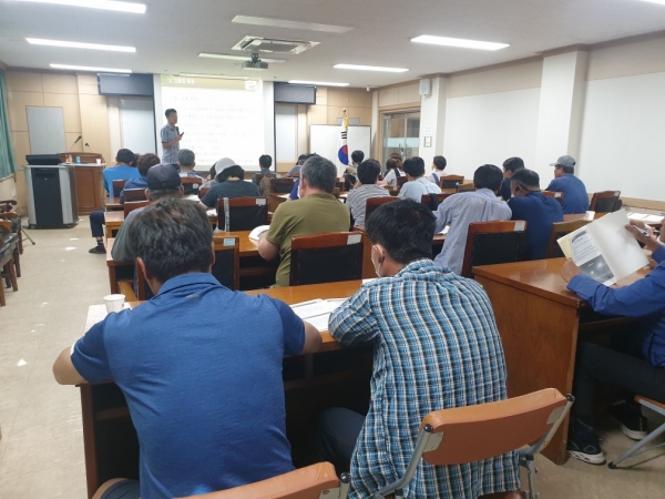 2019년 친환경 꿀벌생산 교육모습