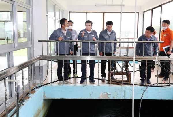 김동일 시장 정수장 및 배수지 현장점검