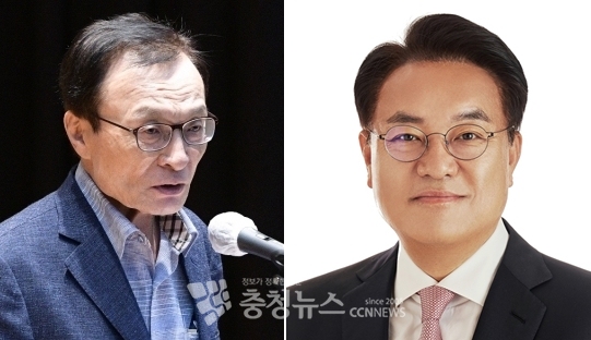 (왼쪽부터) 더불어민주당 이해찬 대표, 미래통합당 정진석(공주·부여·청양) 국회의원.