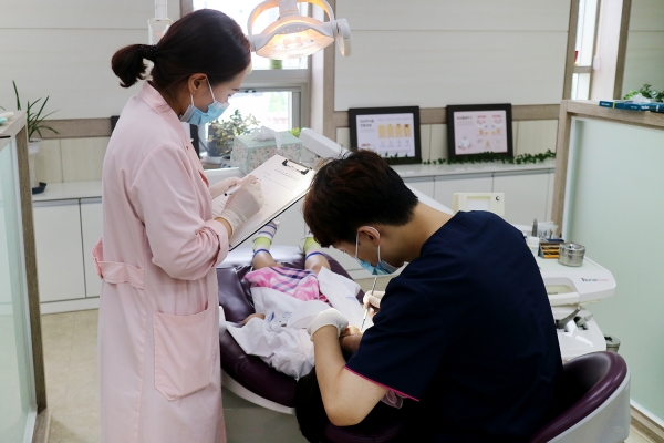 지난 4일 구강보건센터에서 구강건강 캠프 운영 모습