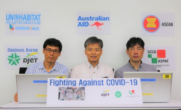 김경철 사장이 코로나19 극복을 위해 UN-Habitat․ASEAN이      공동 주관한 국제영상회의 참석