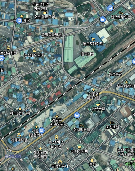 관촉건널목사업 위치도