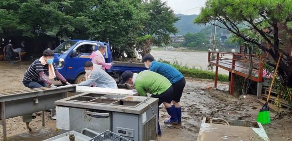 금산군 수해복구 (제원면)