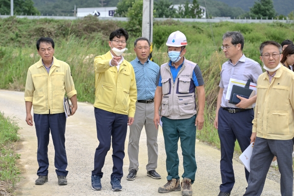 김정섭 시장 수해지역 현장방문 (반포면 봉곡리)