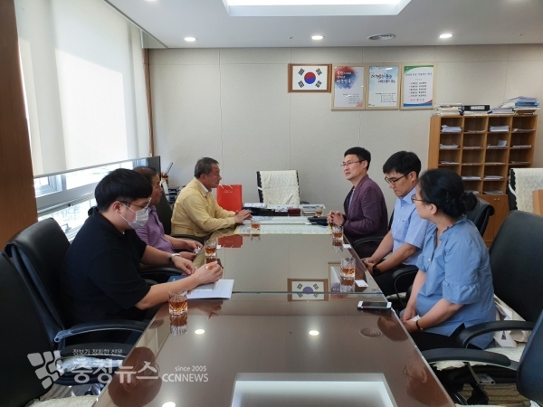 인천 연수구에서 자매도시인 예산군을 방문한 모습