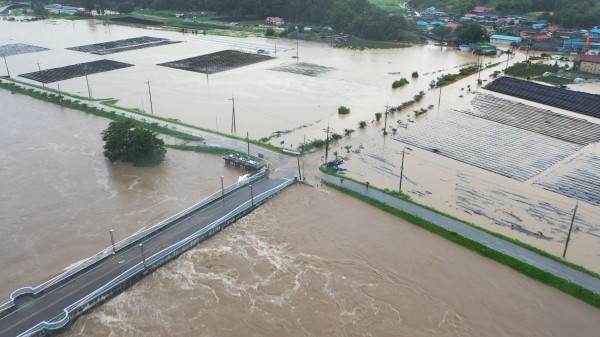 지난 용담댐 방류로 인한 호우피해 모습