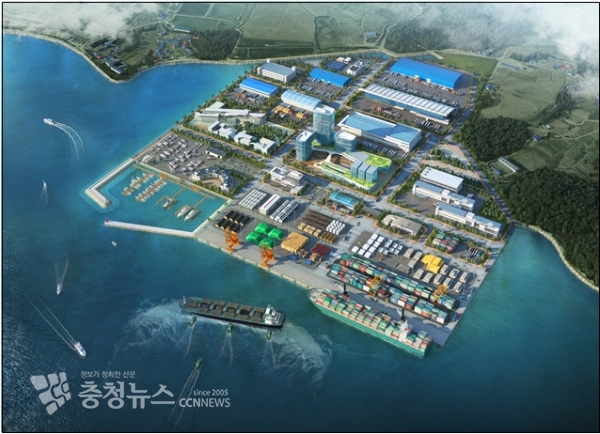 보령신항만 건설 조감도