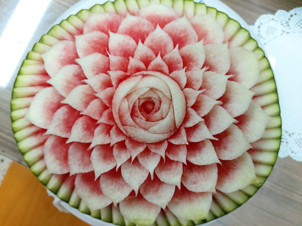 수박카빙작품 모습