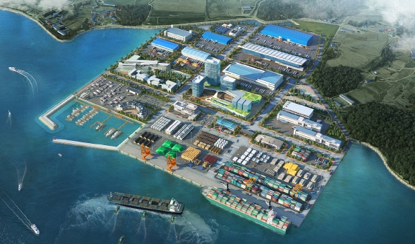 보령신항 조감도