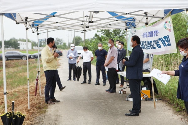 명품 해나루쌀 품종 선발을 위한 현장평가회 개최