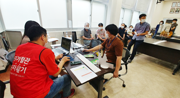 심뇌혈관질환 예방관리 주간 맞아 캠페인 추진 모습