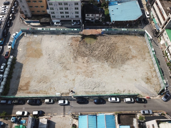 주차타워 신축부지 전경