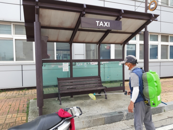 장항읍 원수1리 김영재 이장, 4개월째 매일 방역 활동 진행