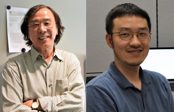 찬드라세카상을 수상한 박현거(왼쪽) 박사와 신진연구자상을 수상한 최민준 박사.