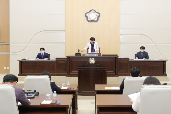 대전 동구의회 제252회 임시회 개회식 모습