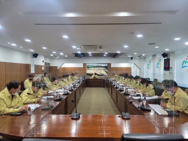 금산군 3분기 신속집행 대책보고회 개최 모습