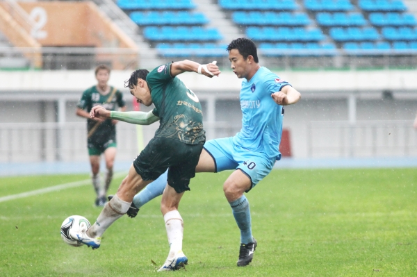 천안시축구단 경기모습