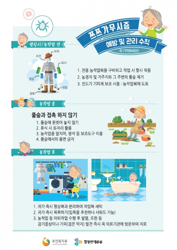 쯔쯔가무시증예방 홍보포스터