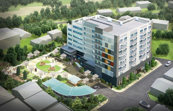 신흥사랑주택 조감도.