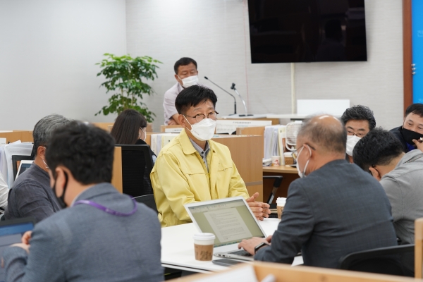 전만권 천안 부시장, 취임 100일 기자간담회 개최 모습