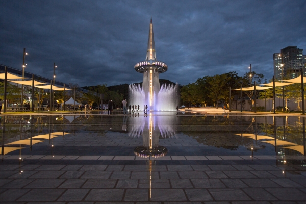 엑스포과학공원 한빛탑 미디어파사드
