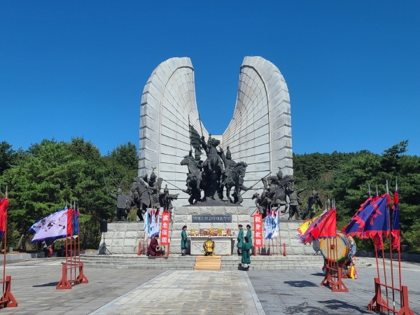 오천결사대 충혼제 장면