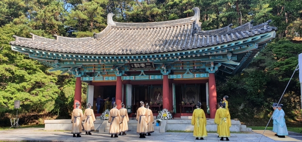 제66회 백제문화제 삼충제 봉행 모습