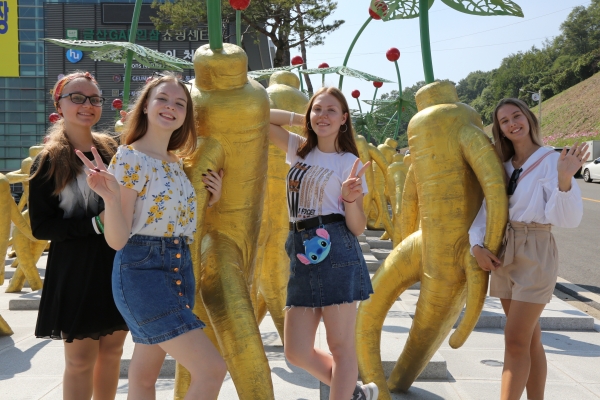작년 금산인삼축제 체험 모습