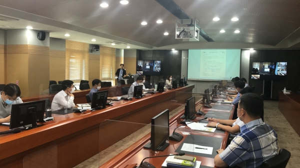 한국서부발전 감사부서 직원들이 문화체육관광부가 지정한 충남지역 국어문화원으로부터 국어감사관 교육을 수강하고 있다.