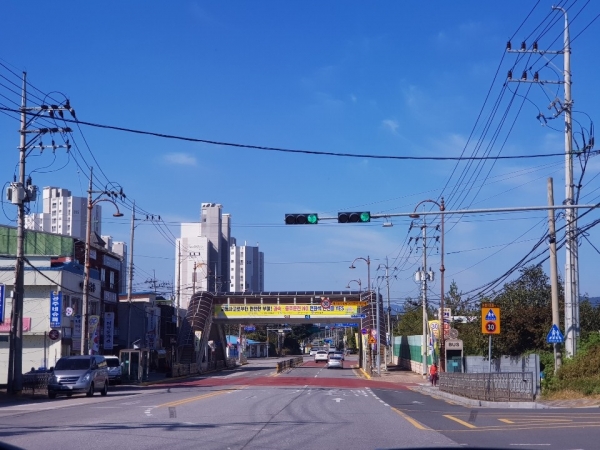 부여 시내 어린이 보호구역(규암초교)