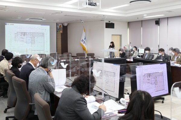 보령시 가족센터 건립 기본 및 실시설계 용역중간보고회 개최 모습