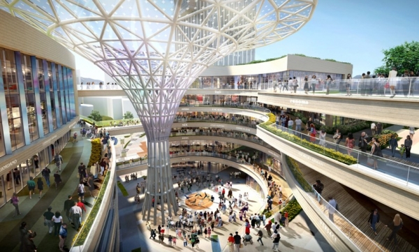 세종시 나성동 어반아트리움 P4 구역에 들어설 라라 스퀘어 조감도.