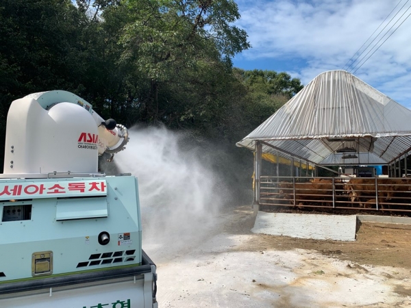 구제역·AI·ASF 유입 차단 특별방역기간 실시 모습