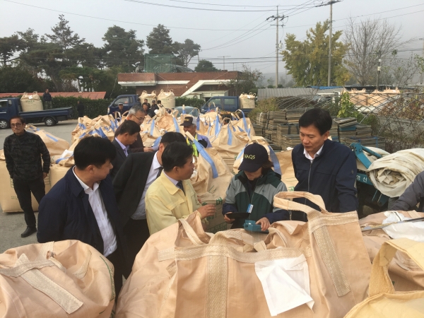 지난해 공공비축미곡 매입 장면
