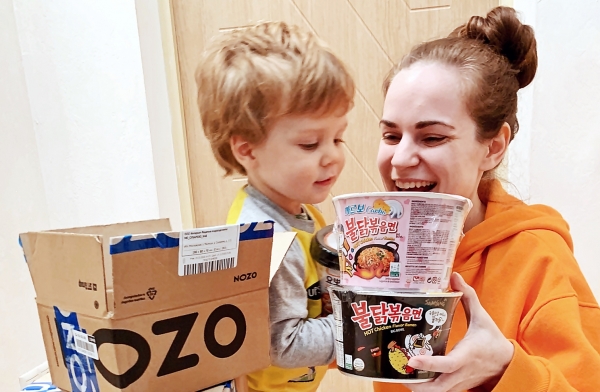 러시아 OZON쇼핑몰에서 한국식품을 구입한 소비자