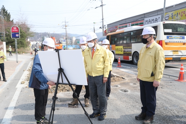 예산 현대화사업 현장간담회 모습