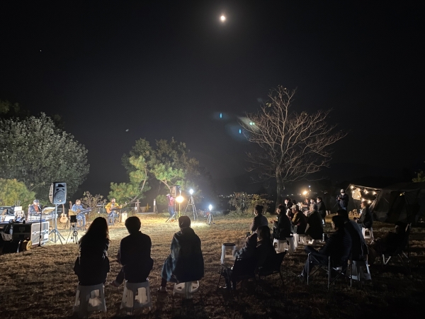 부여군 야영장 활성화 프로그램 진행 장면