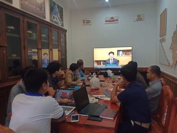 라오스 현지 연수참가 모습