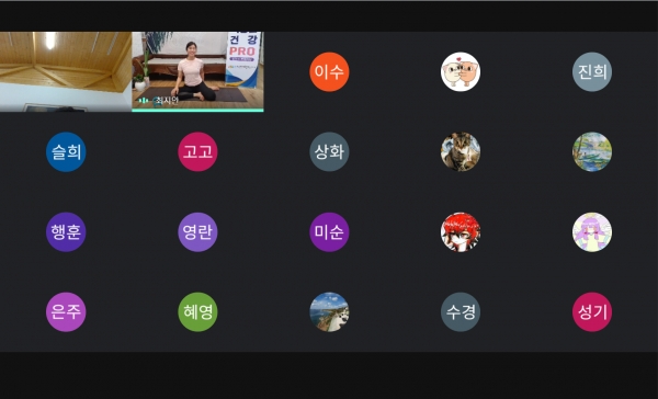 비대면 요가 프로그램 운영