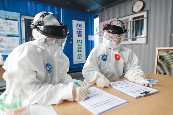 아산시보건소 선별진료소