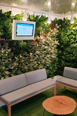 풍기산업 실내정원 조성 모습